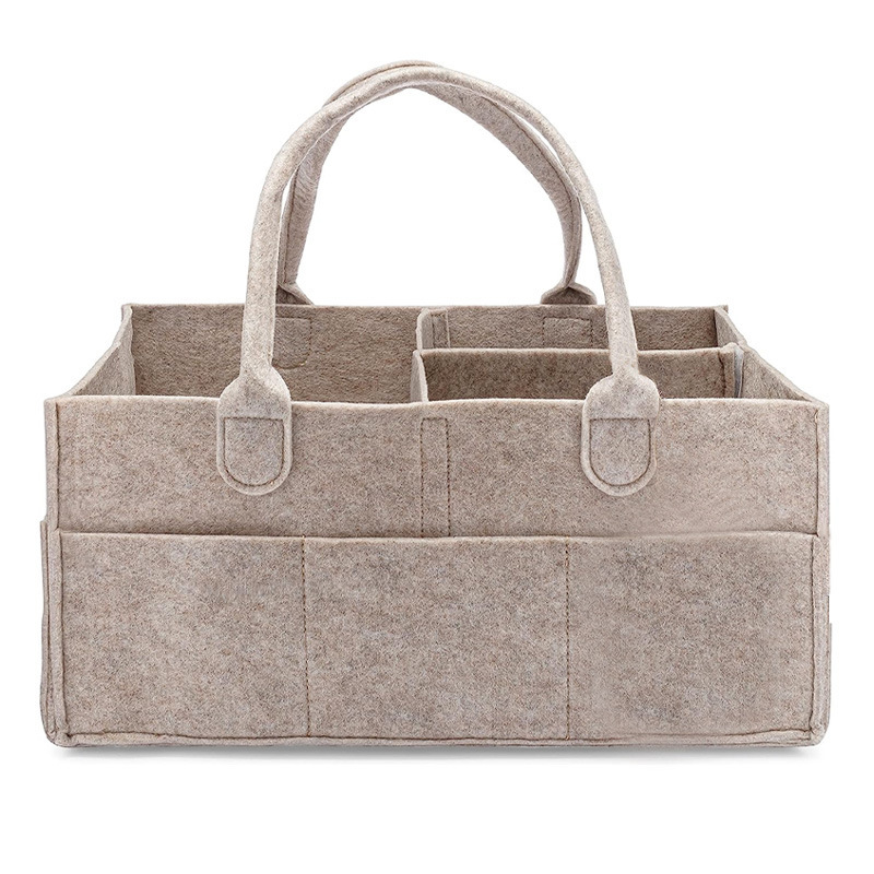 Felt Diaper Caddy Basket Organizer
