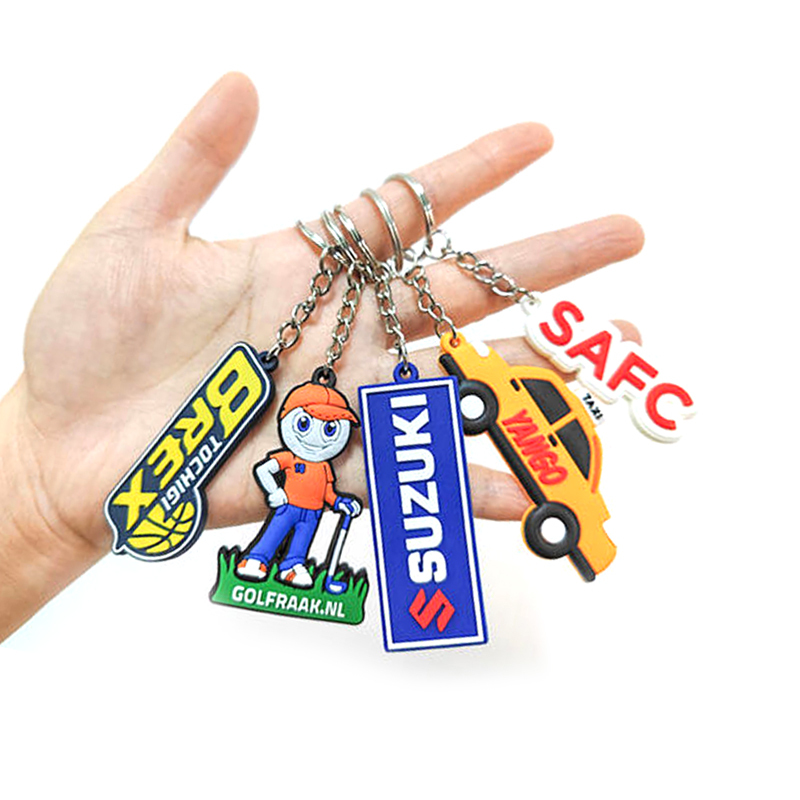 Soft Silicone 2D 3D Keychain
