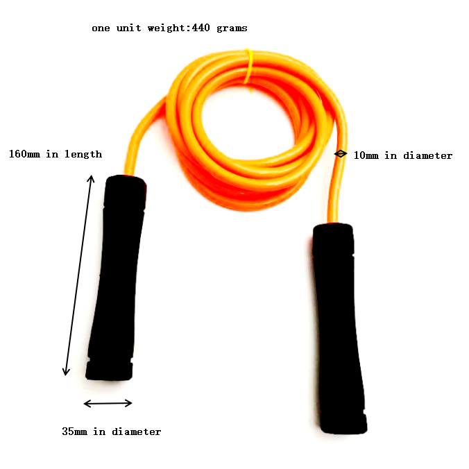 Weighted Jump Rope Heavy With Adjustable 10mm PVC 2