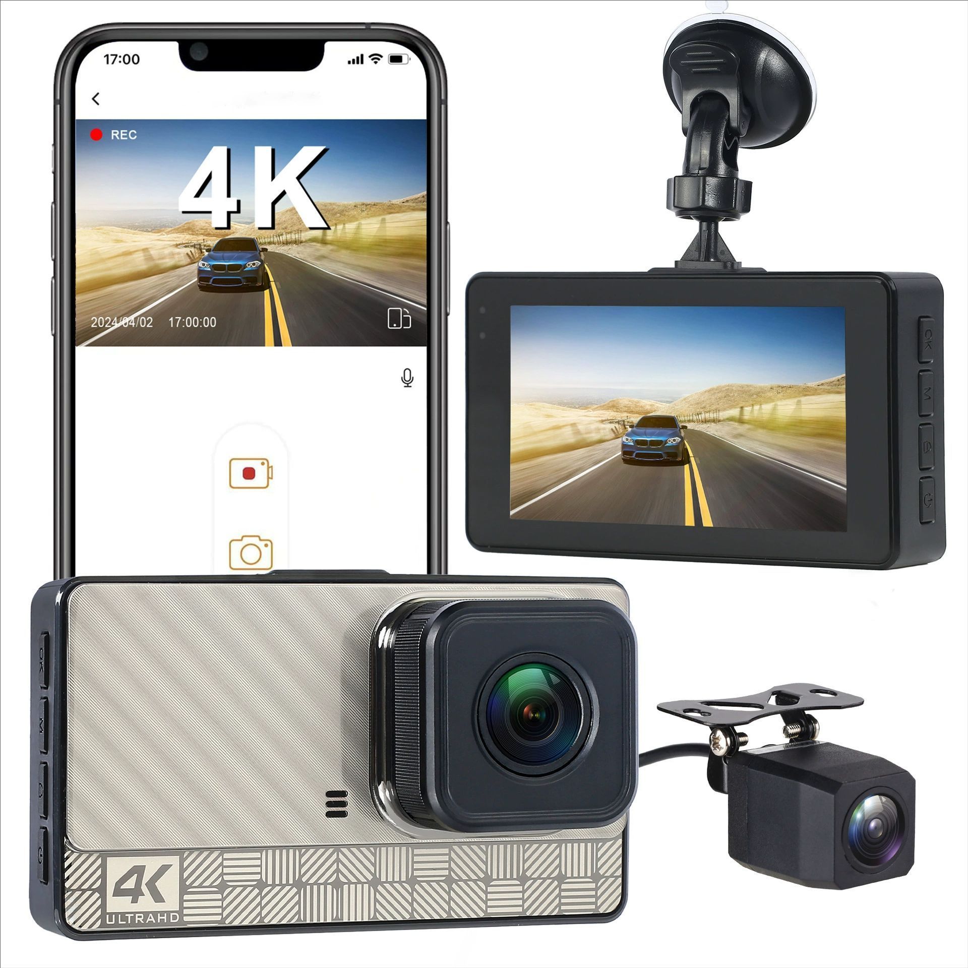 A22S WiFi Enabled 4K Dash Cam Private Model