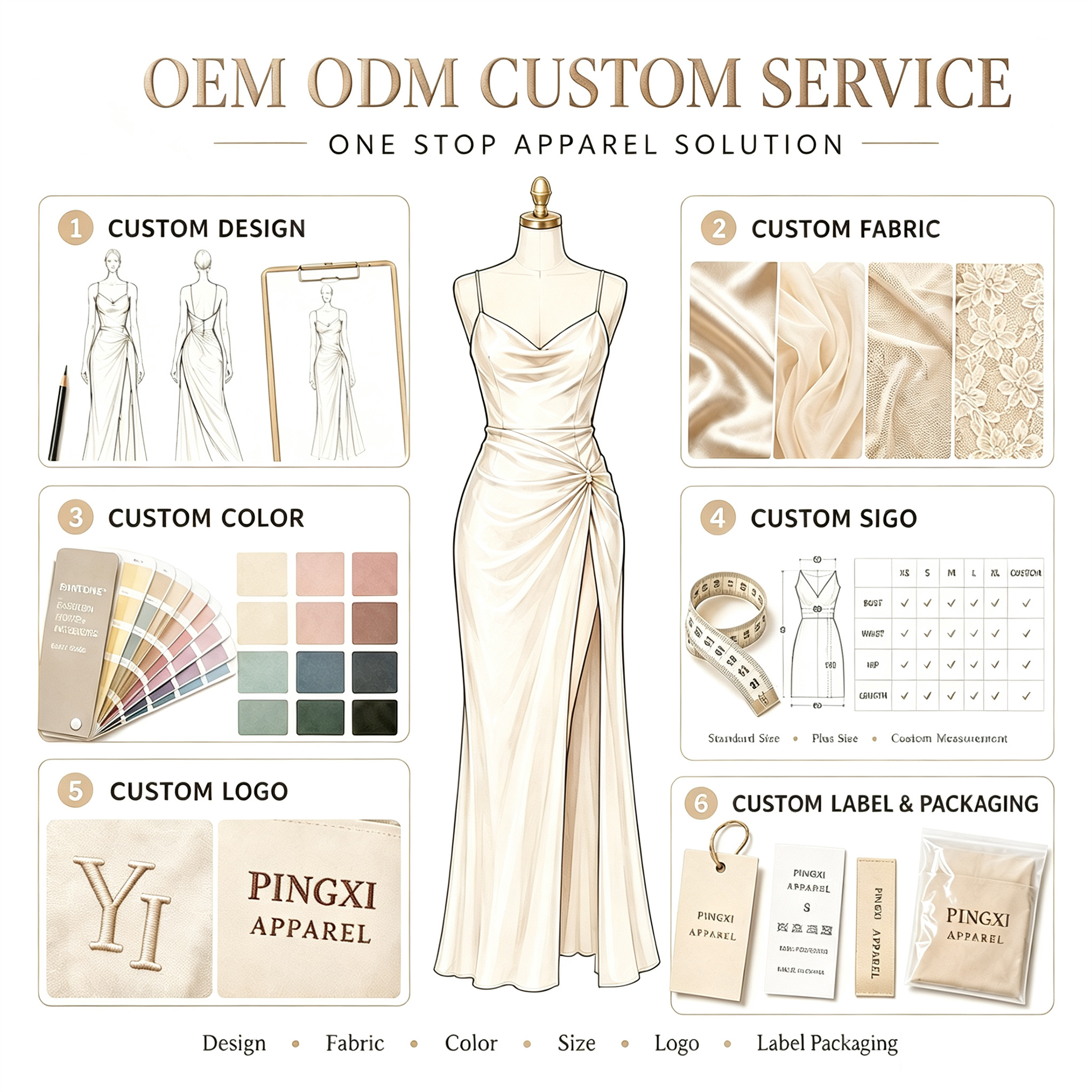 Linen Midi Skirt with Elastic Waist 3