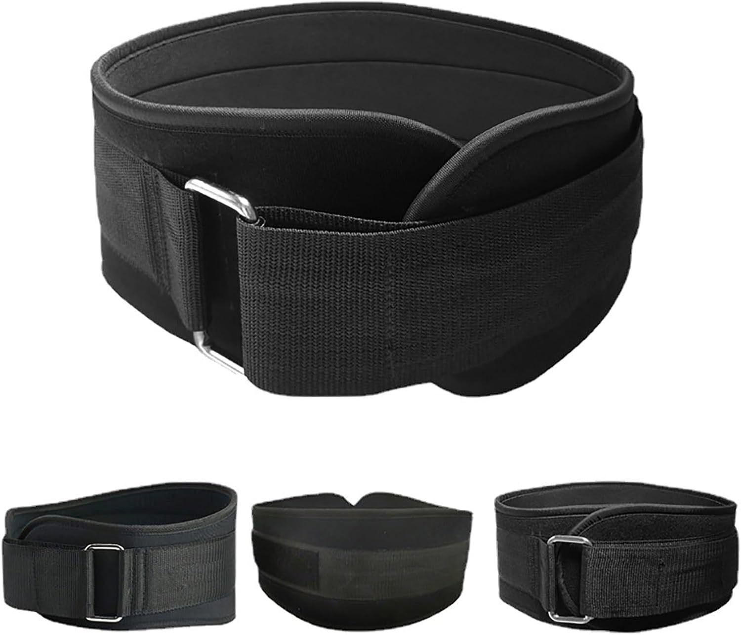 Gym Lifting Belts Polyester Adjustable Bodybuilding Weightlifting With 4