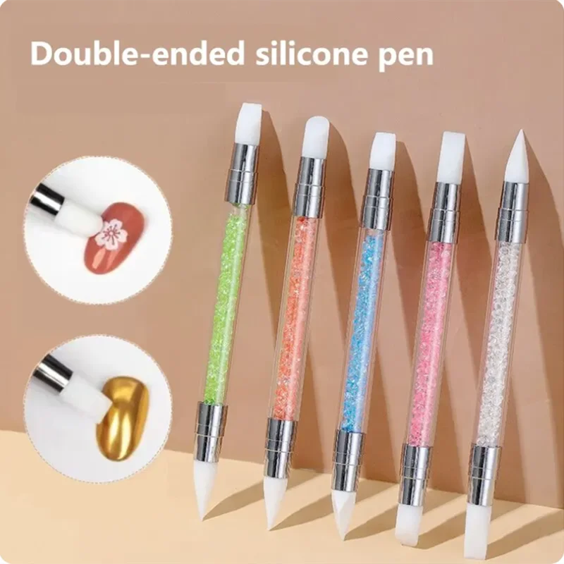 Doppelkopf-Silikonstift für Nail Art