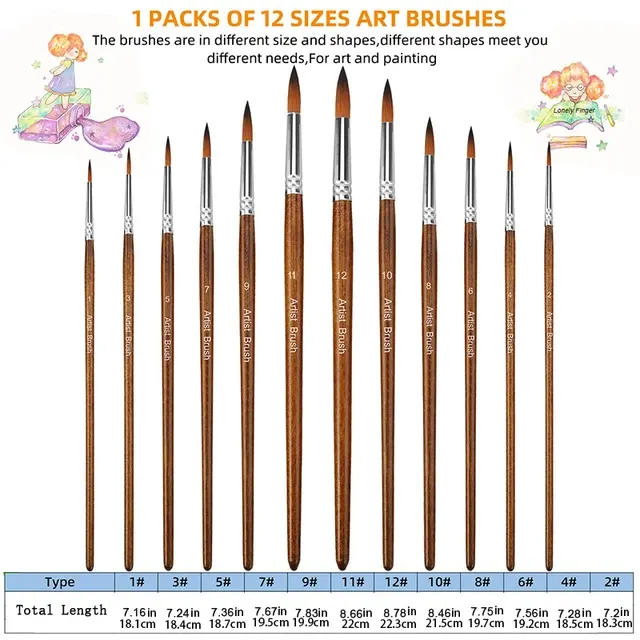 Artist Paint Brush Set 2