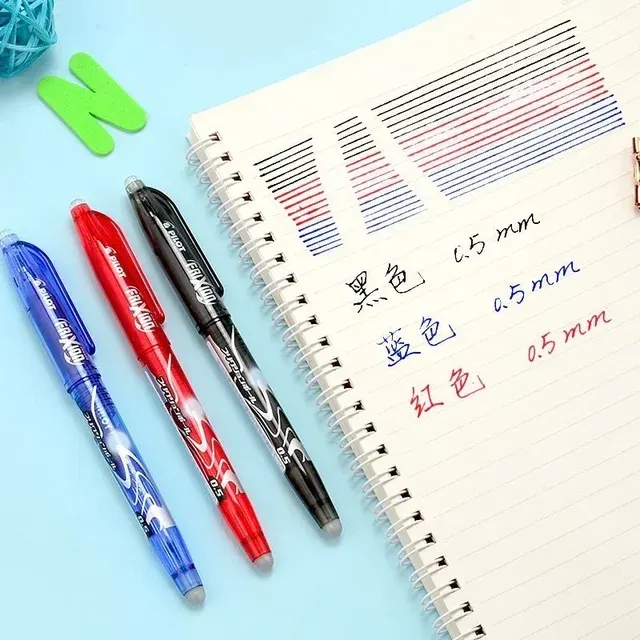Erasable Gel Pen 0.5mm Blue Black Red 2