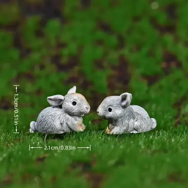 Miniature Rabbit Figurines 2