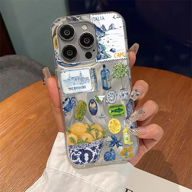 Capri Lemon Floral Phone Case iPhone 3