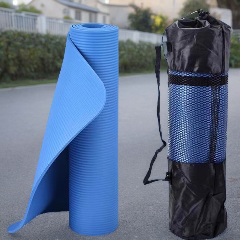 Portable NBR Yoga Mat With Carry Strap Thickness 2