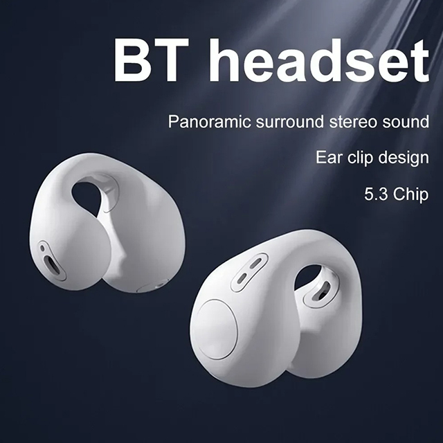 Bone Conduction Clip-On Sport Earbuds with ENC 2