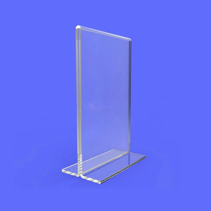 Clear T-Shape Acrylic Table Tent