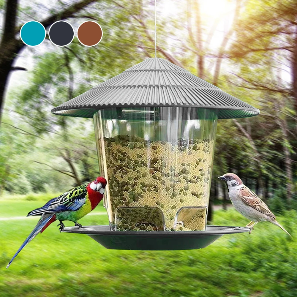 Automatic Hanging Outdoor Bird Feeder
