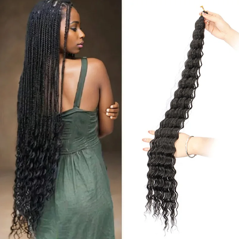 30 Zoll Synthetisches vor Gestrecktes Deep Wave Häkelhaar