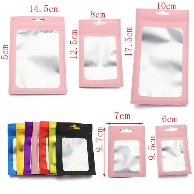 Colorful Polyurethane Zip Bags for Jewelry and Gifts 4