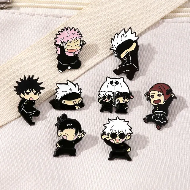 8-Piece Anime Enamel Pin Set 3
