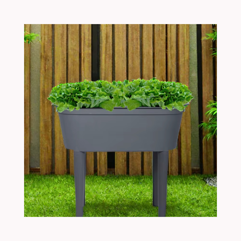 Tall Plastic Oval Shape Raised Garden Bed Large