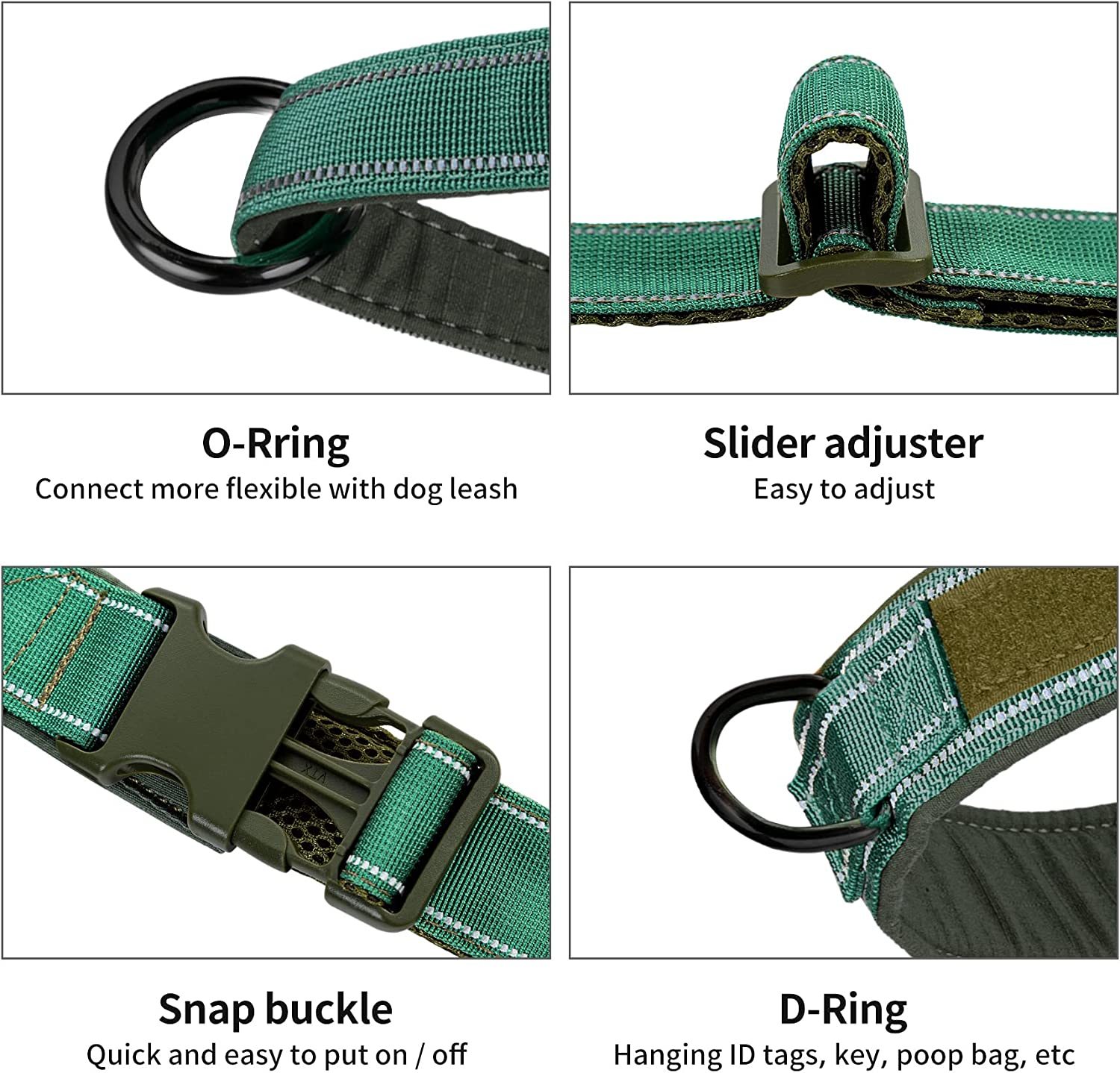 Padded No-Pull Nylon Dog Harness 4