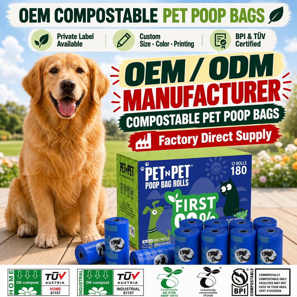 540 Compostable Corn Starch Dog Poop Bags
