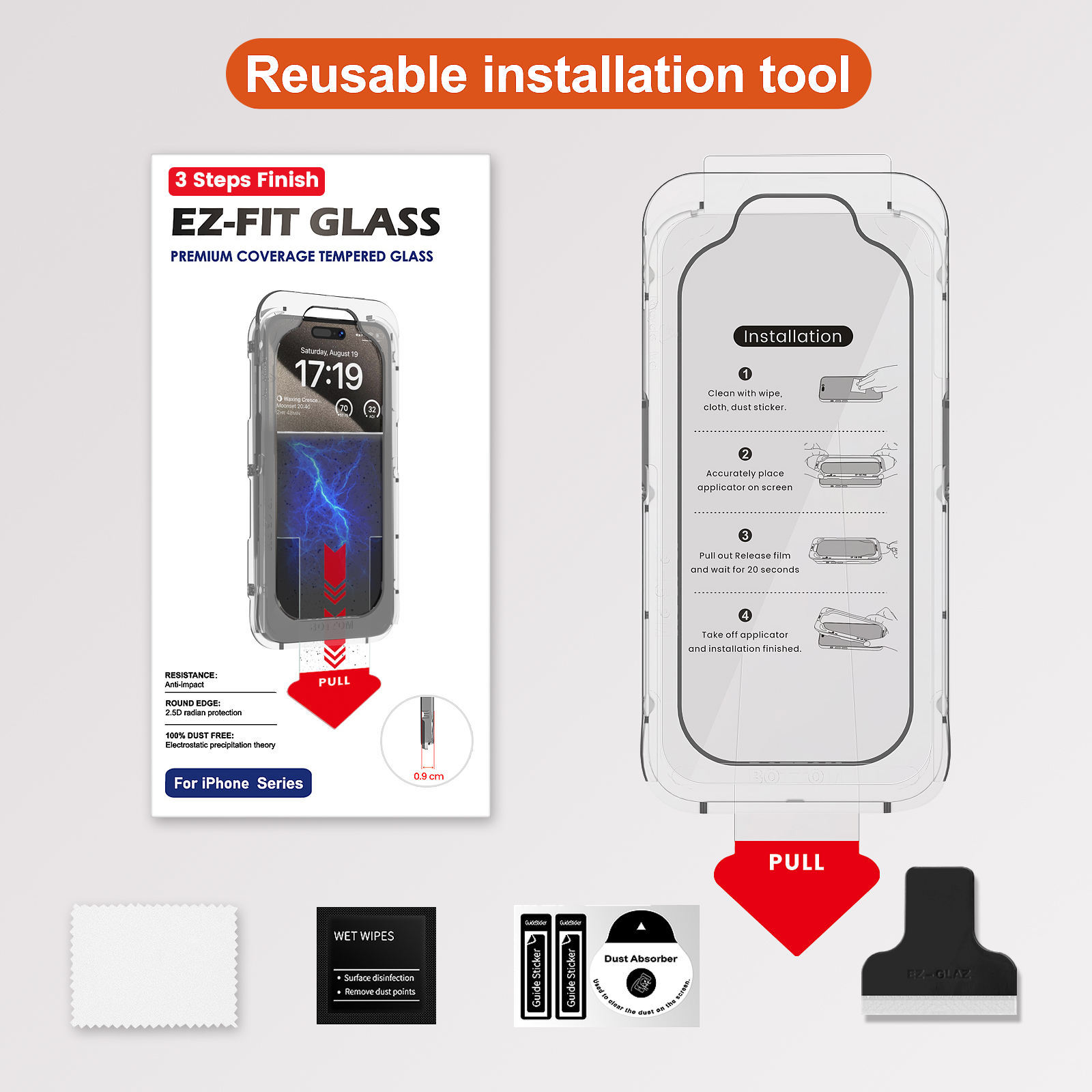 Customised Automatic Dust Removal Phone Film Bubble Free 4