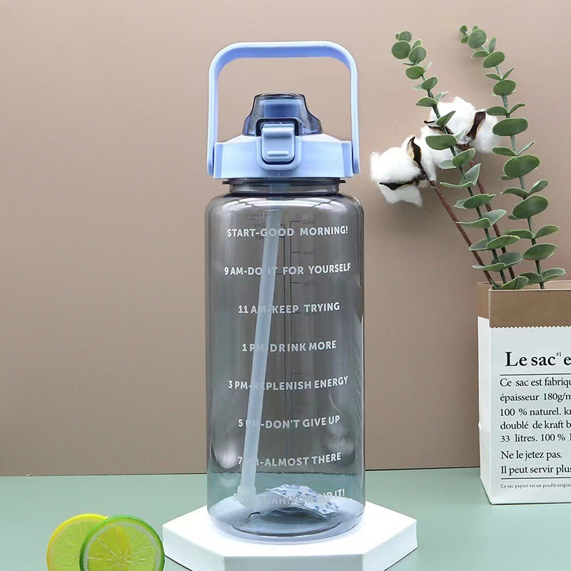 2L Kids Water Bottle with Straw