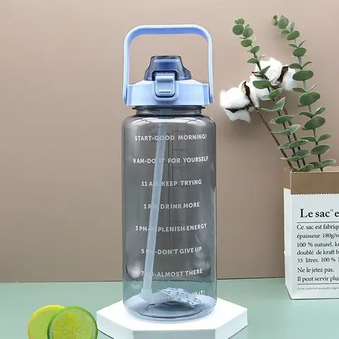 2L Kids Water Bottle with Straw