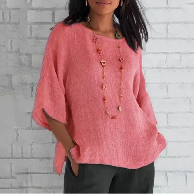 Bluse mit Dreiviertelärmeln 4