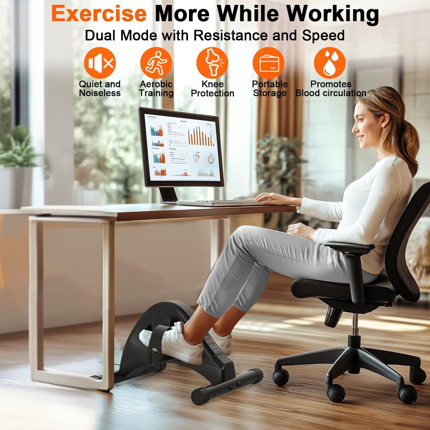 Compact Pedal Exerciser for Seniors 4