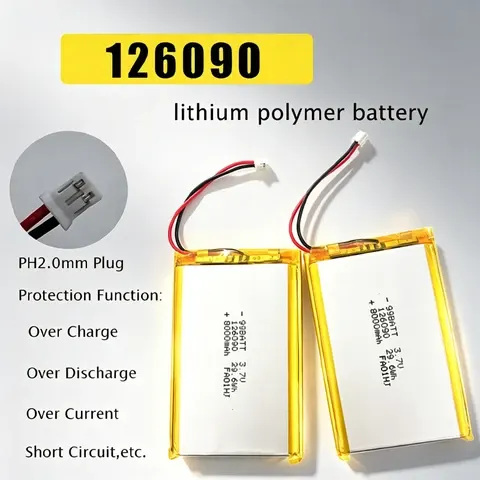3.7V 8000mAh Lithium Polymer Battery for Power Banks