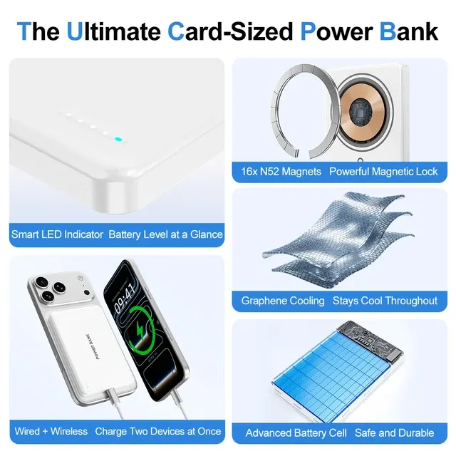 Ultradünne 10000-mAh-Powerbank mit LED-Display 4
