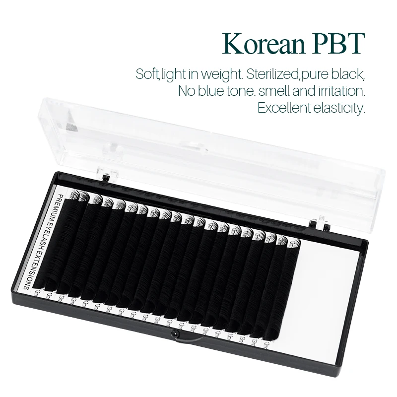 Koreanische PBT-Materialien Weiche Bequeme Wimpernverlängerung Zubehör 20 Reihen 3
