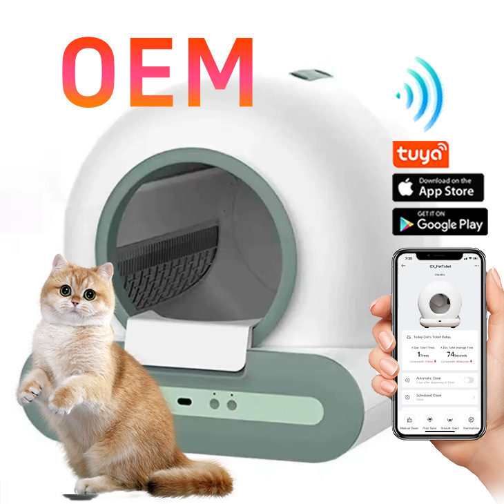 Luxury 65L Plastic Smart Cat Litter Box Automatic