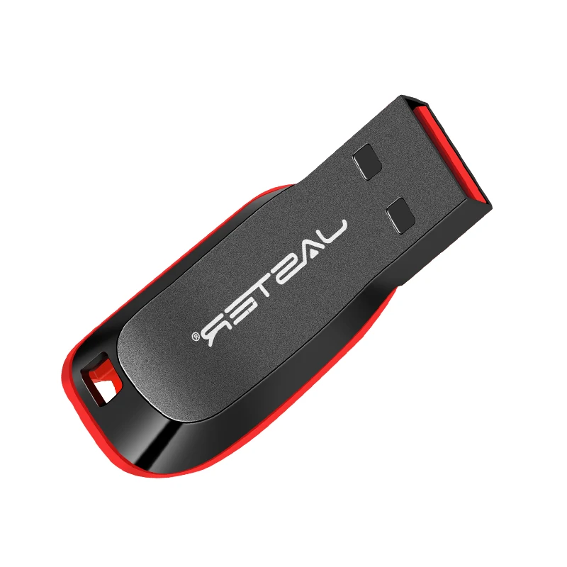Black Plastic Keychain USB Flash Drive 3