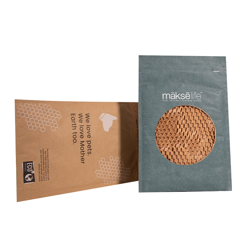 Kompostierbarer Kraftpapier-Umschlag mit Wabenpolster 4