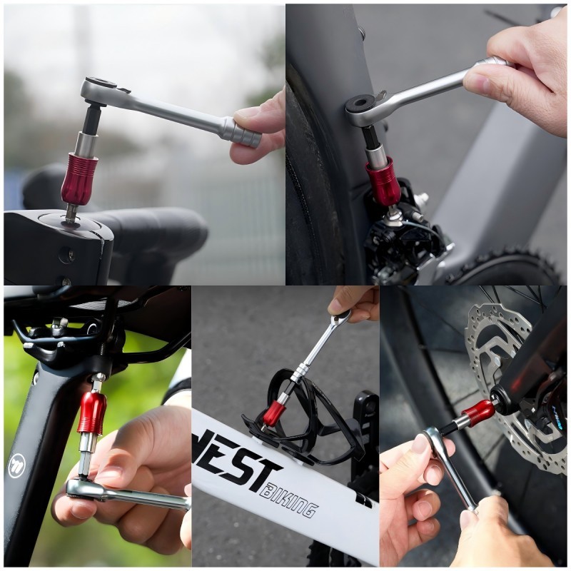 Portable Bike Tool Repair Kit Set Bicycle Tire 2