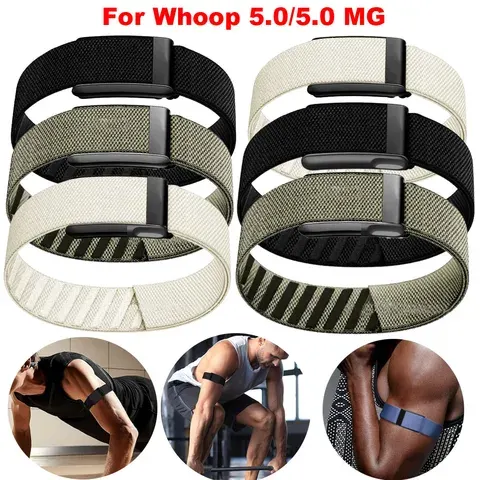 Adjustable Whoop Bicep Band, Breathable Nylon
