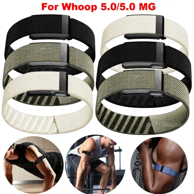Adjustable Whoop Bicep Band, Breathable Nylon 1