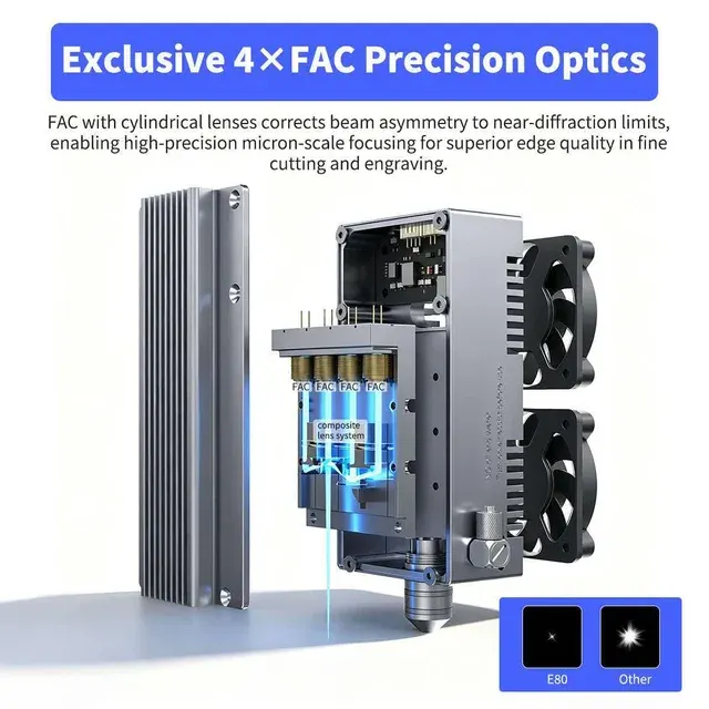 NEJE Max4 V2 E80 80W Laser-Gravier- und Schneidemaschine 2