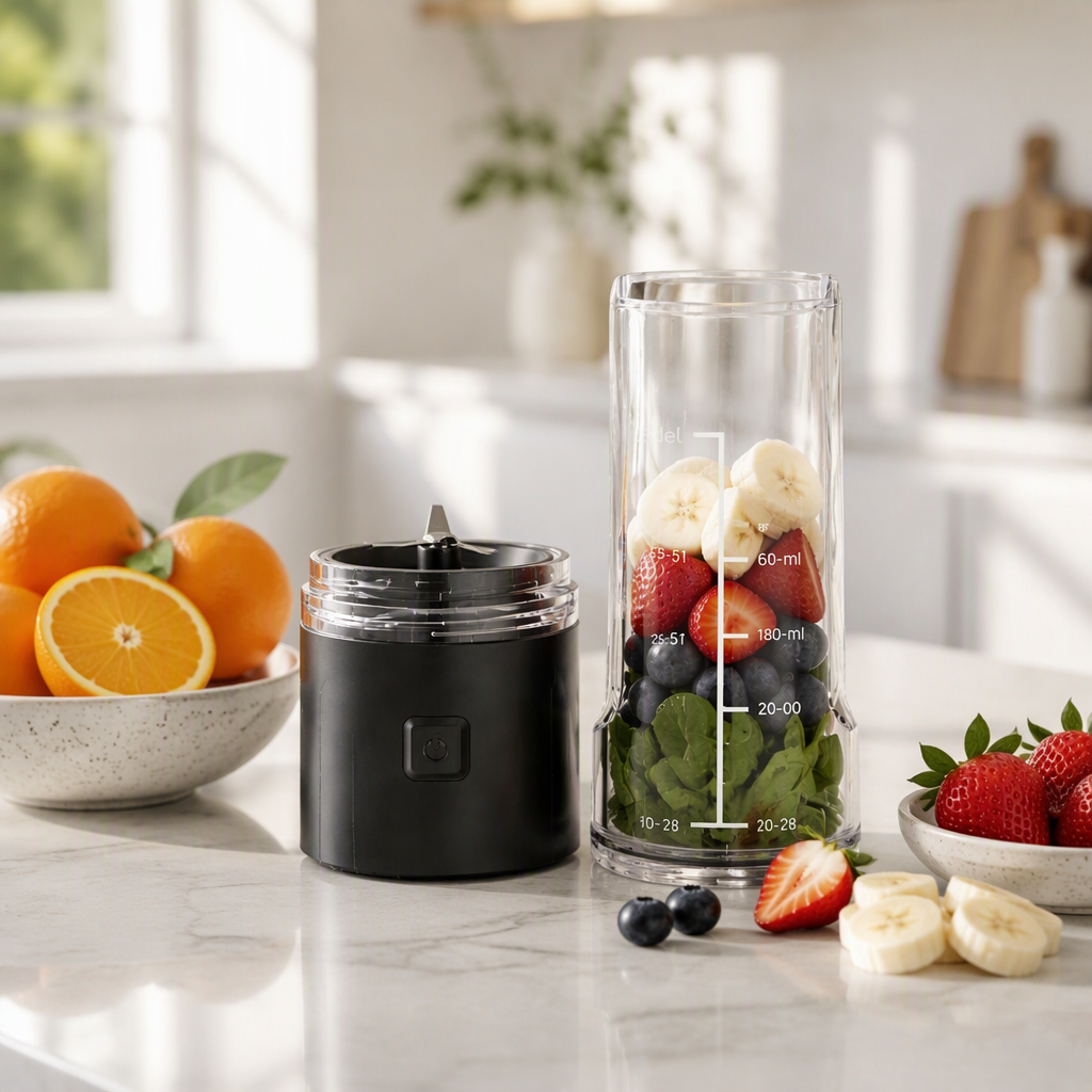 USB-C Portable Blender 22oz Black Cordless Twist & 3