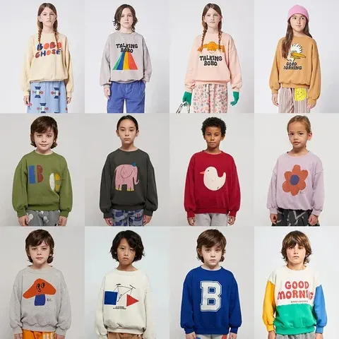 Korean Long Sleeve Kids Sweatshirt