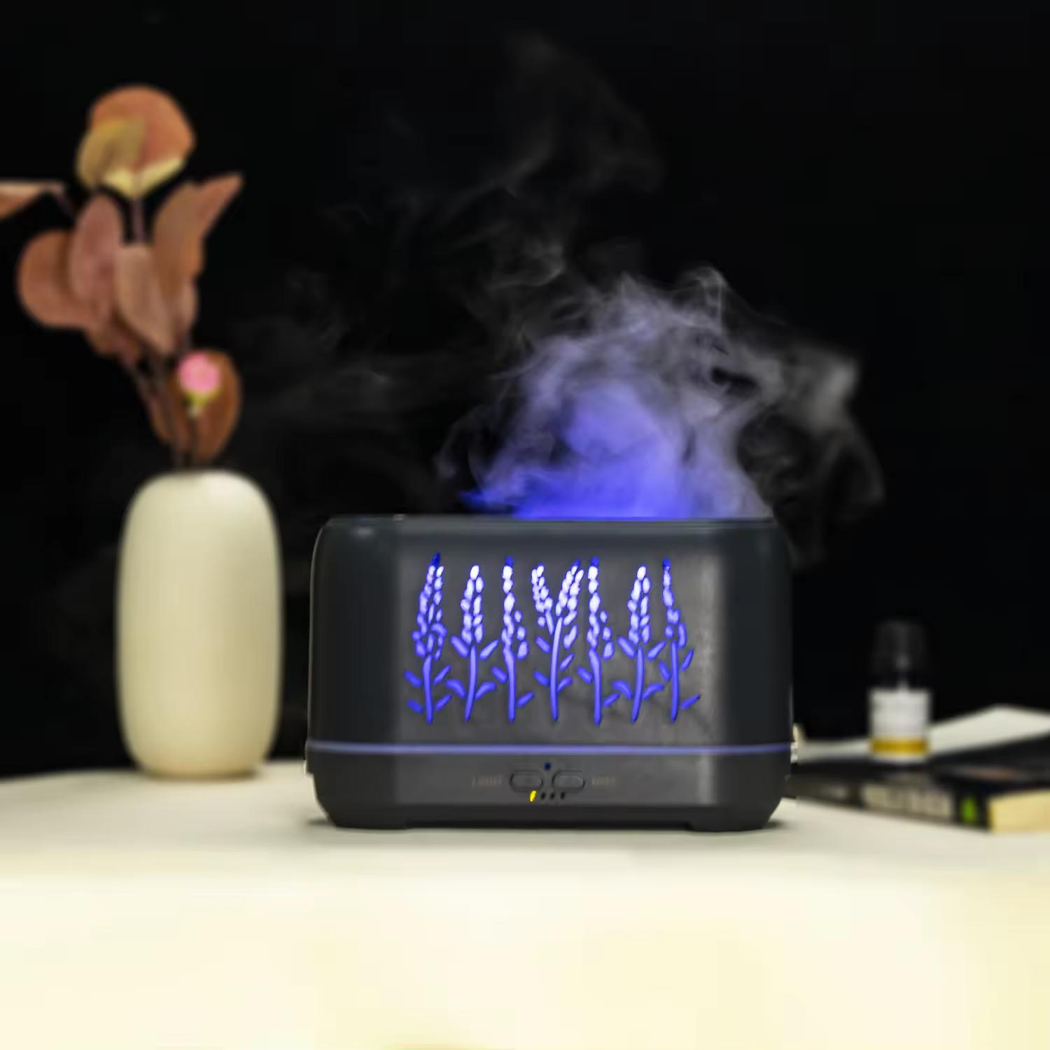 Wood Grain Flame Design Aroma Diffuser 3