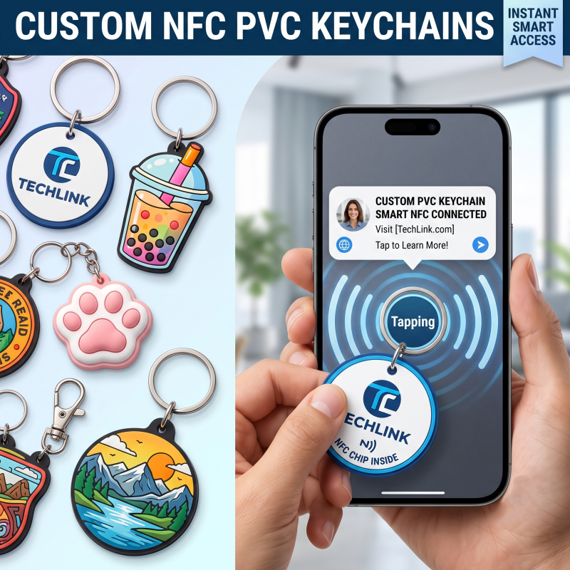 NFC PVC Smart Chip Keychain
