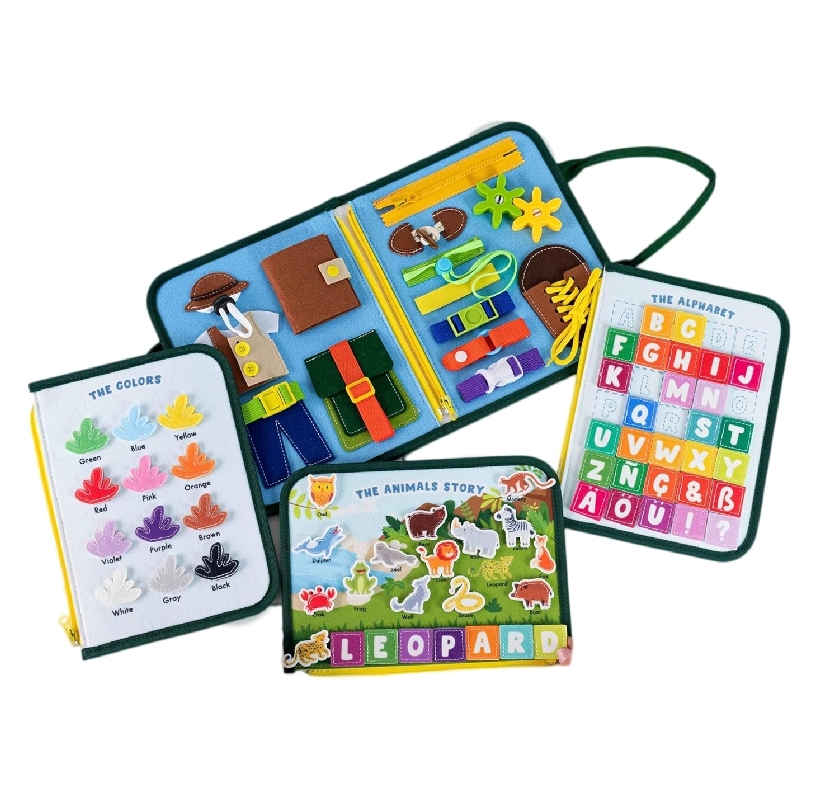 Early Education Craft Toys Wild Animals Felt Busy