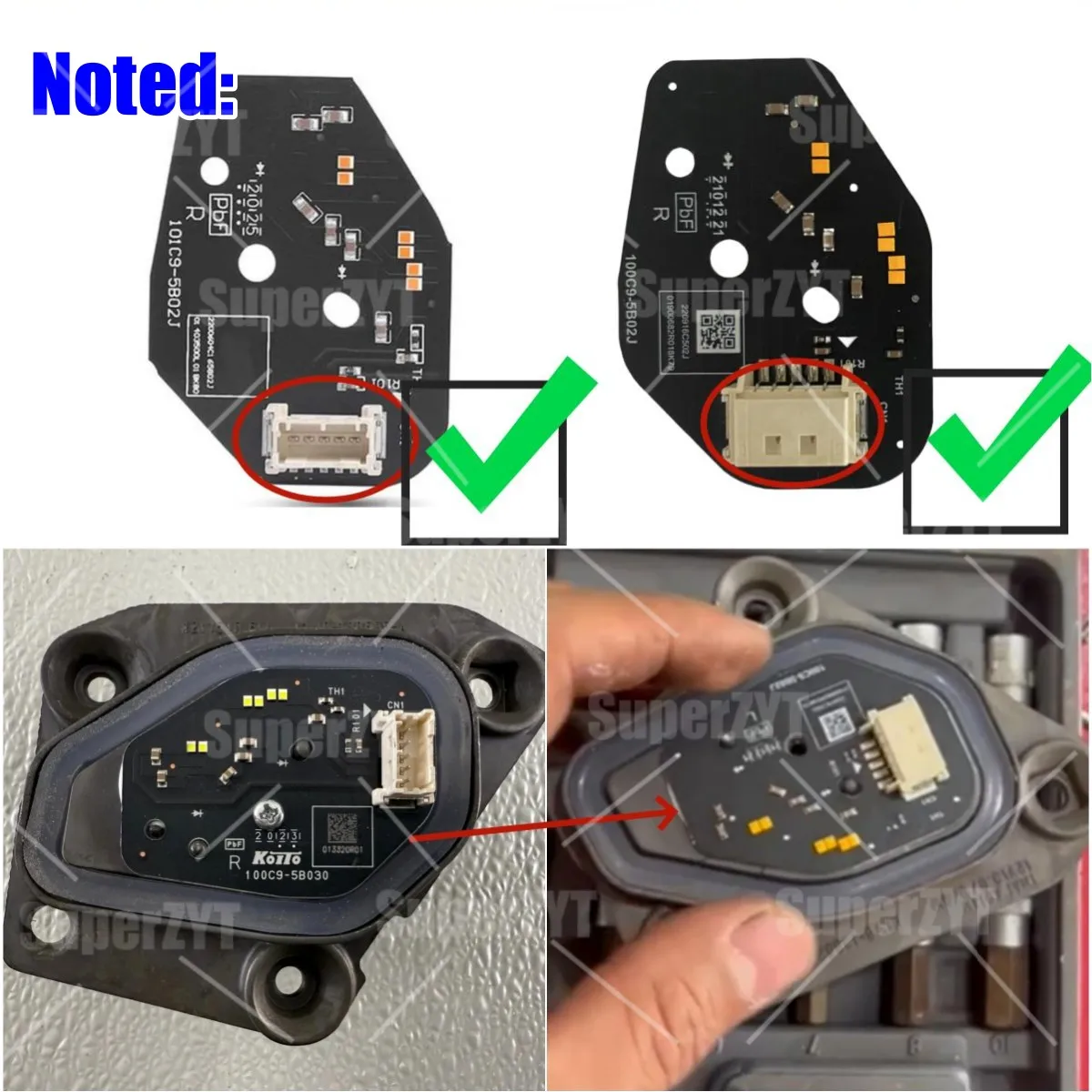 Upgrade Bernsteinfarbene DRL-LED-Platinen für Ford Ranger Raptor XLT 4