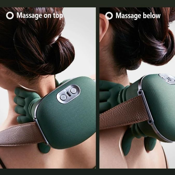 Elektrisches Nacken-Schultermassagegerät tragbar 4