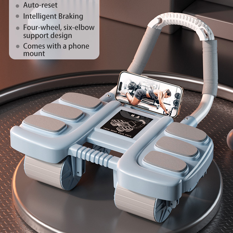 EVA-Bauchtrainer mit Automatik-Rückholfunktion