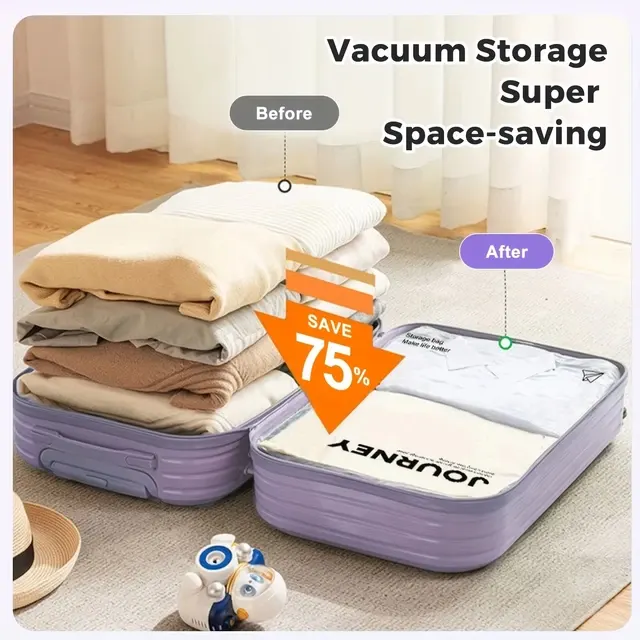 Hand-Rolled Travel Vacuum Storage Bags, 2 Pack 3