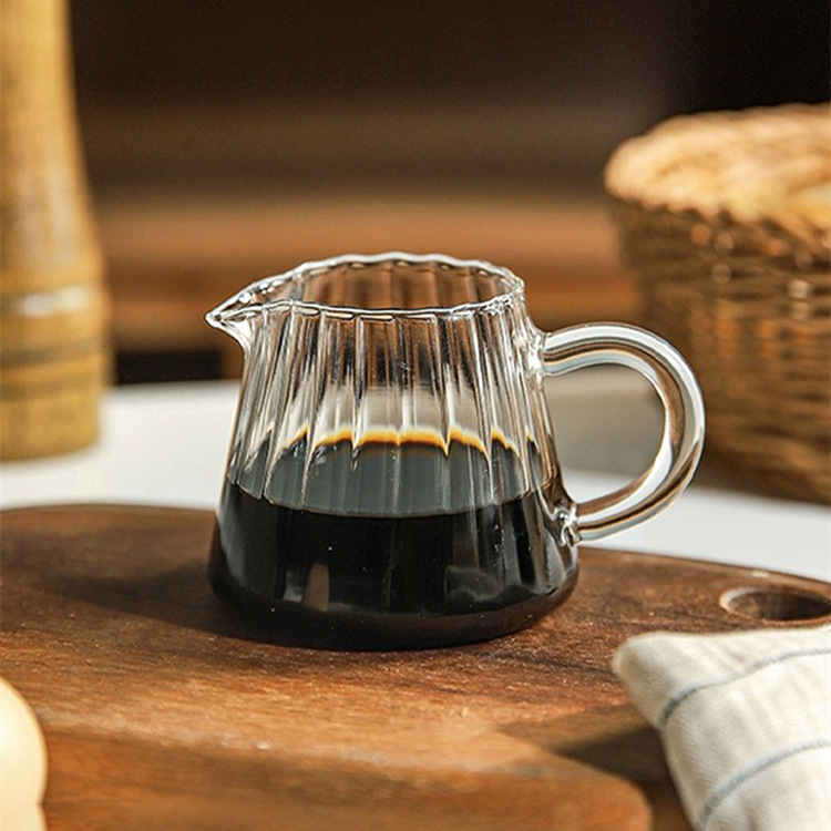 Borosilikatglas Milchkännchen mit Doppelausguss