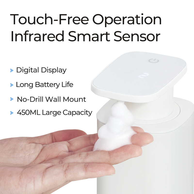 Automatic Electric Soap Dispenser Smart Infrared Sensor 450ml 3