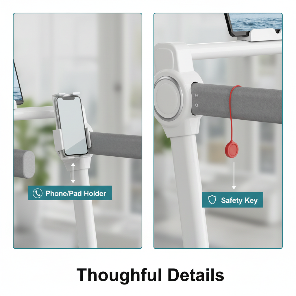 Faltbares Laufband für Home-Office, elektrisch 3
