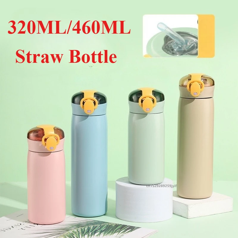 1pc 320 460ML Edelstahl Thermische Flasche Tragbare Kinder