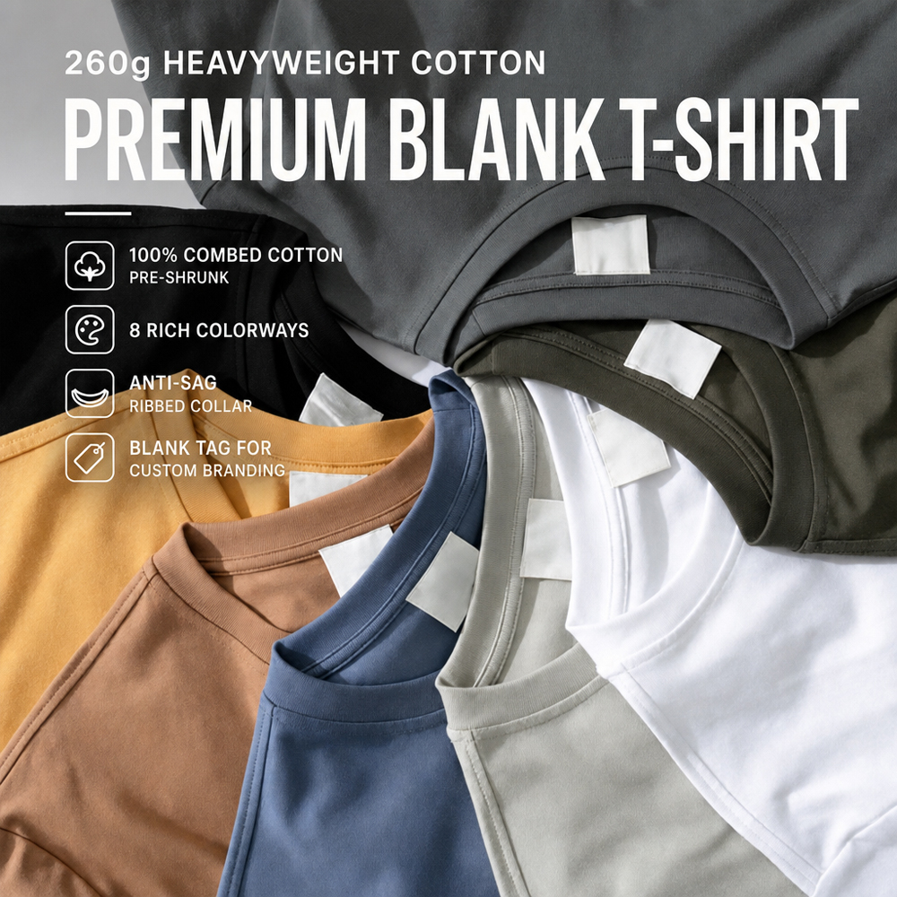 Oversized Men's 260g Heavyweight T-Shirt